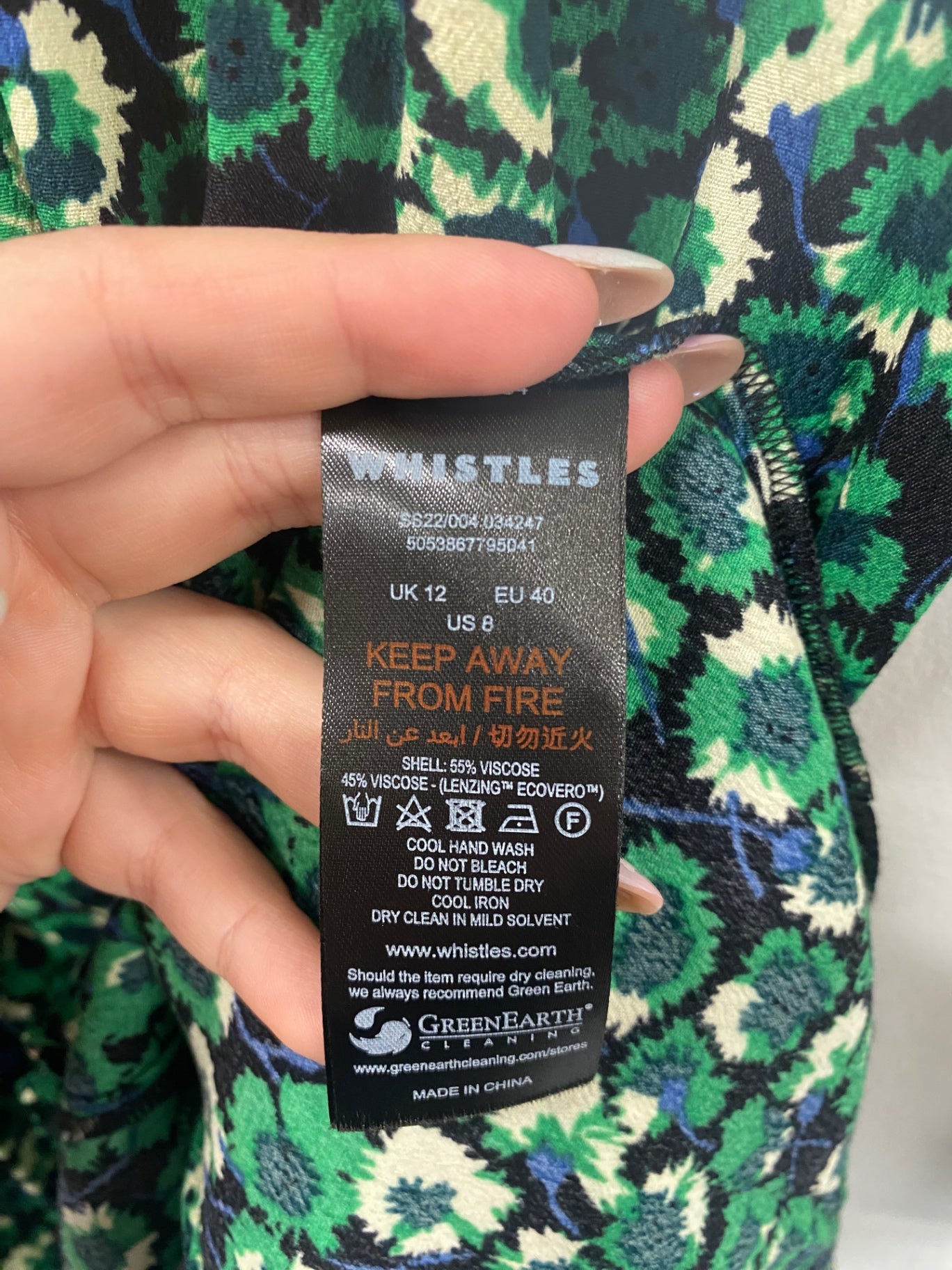 Fabulous WHISTLES Millie Dandelion Mini Dress UK12 SD353