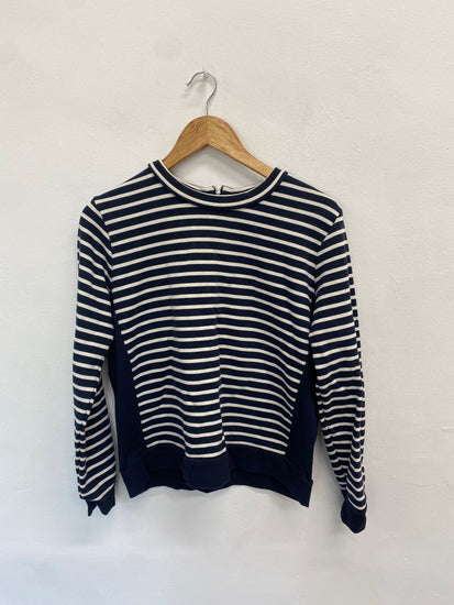 Fabulous Whistles Sweater M Navy striped casual SD353