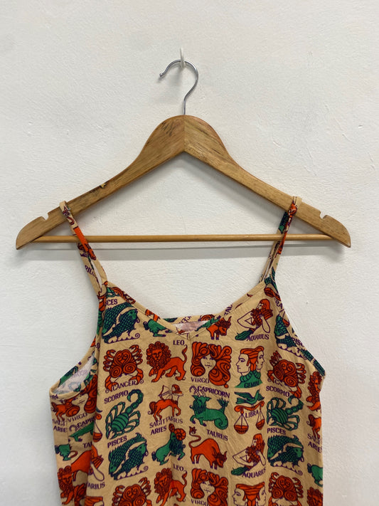 Fabulous Meadows Sleeveless Dress UK6 Beige zodiac JC003