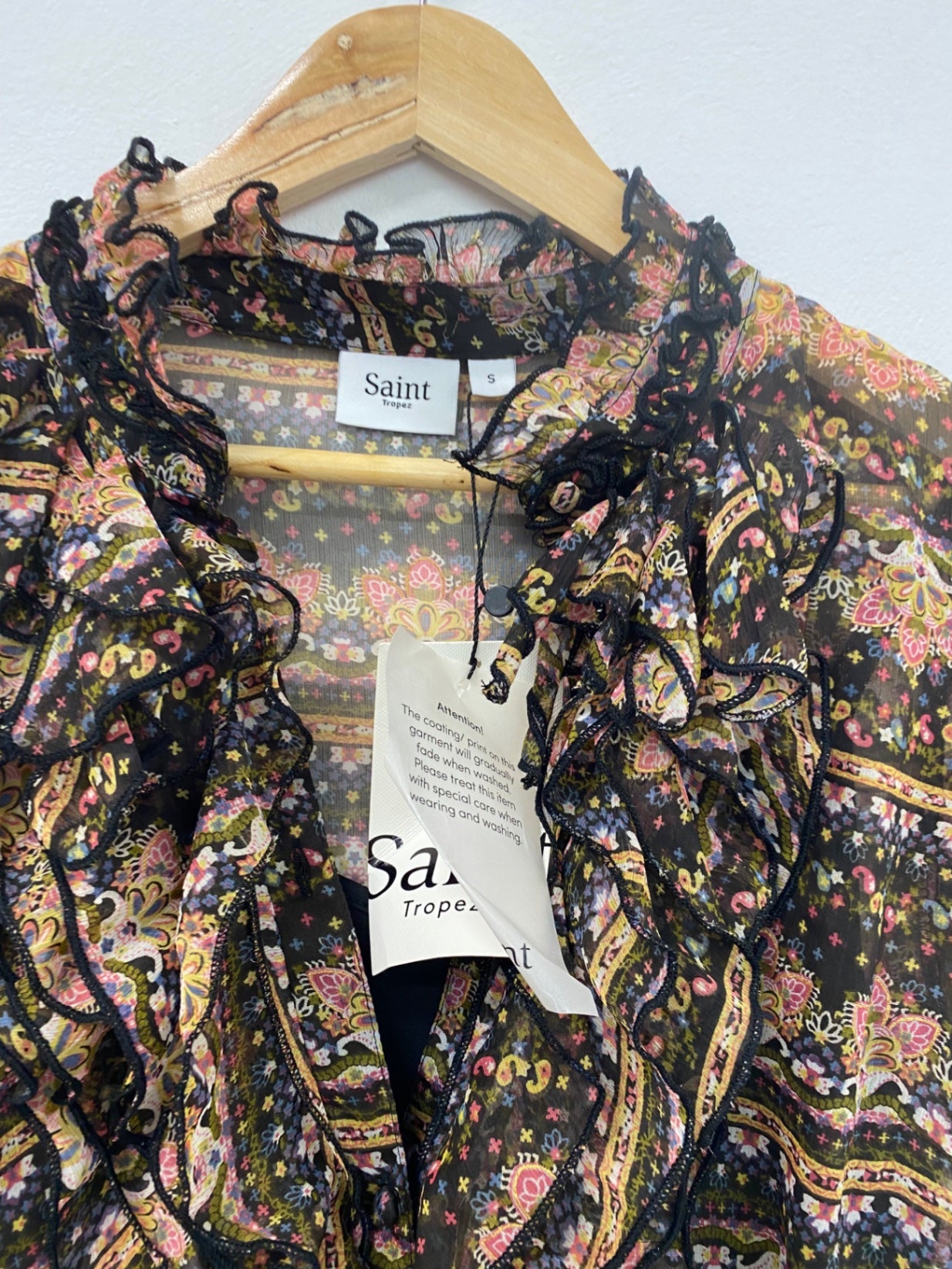 Fabulous Saint Tropez Midi Dress UK S Multicolour JC003