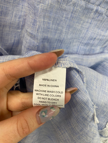 Fabulous FRENCH CURVE Beach Cover UK S Light Blue JC003