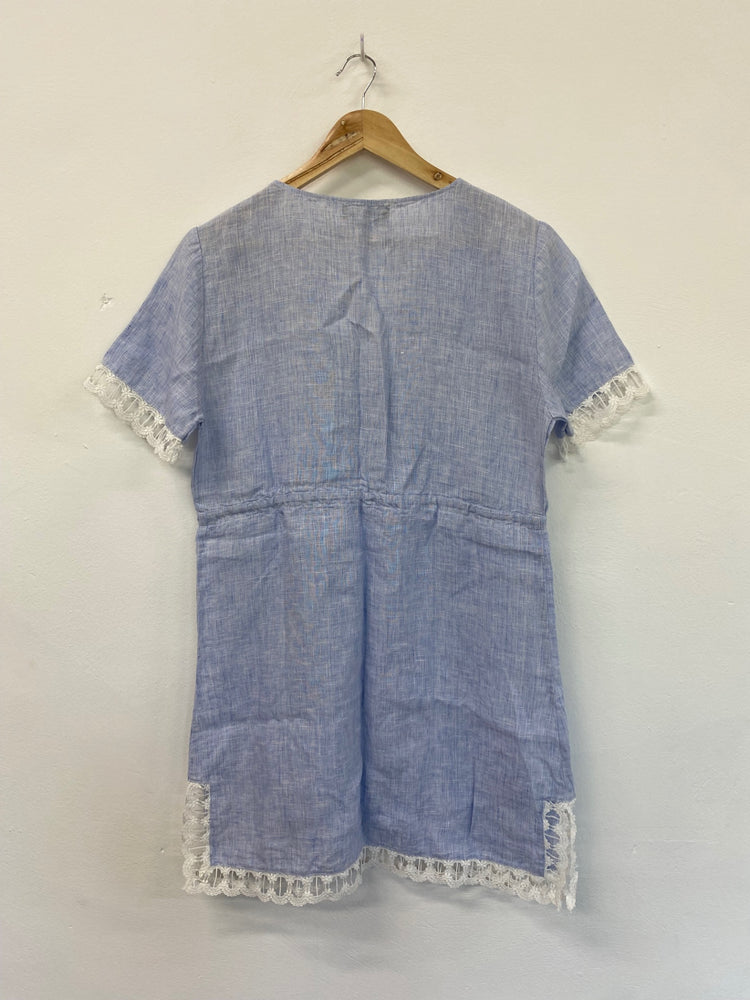 Fabulous FRENCH CURVE Beach Cover UK S Light Blue JC003