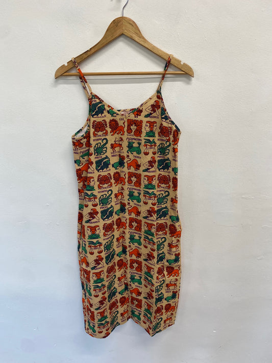 Fabulous Meadows Sleeveless Dress UK6 Beige zodiac JC003