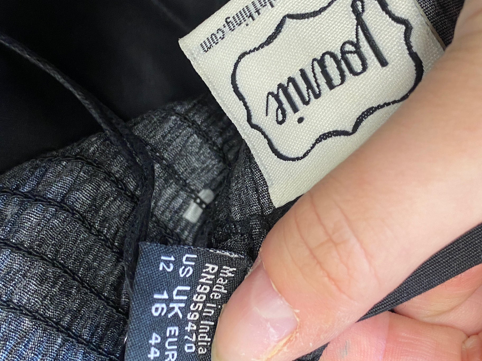 Fabulous Joanie Dress Uk16 Black polka new LG238