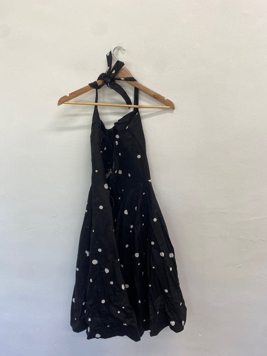 Fabulous Joanie Dress Uk16 Black polka new LG238