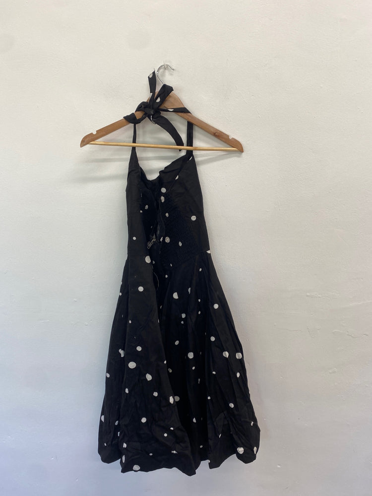 Fabulous Joanie Dress Uk16 Black polka new LG238