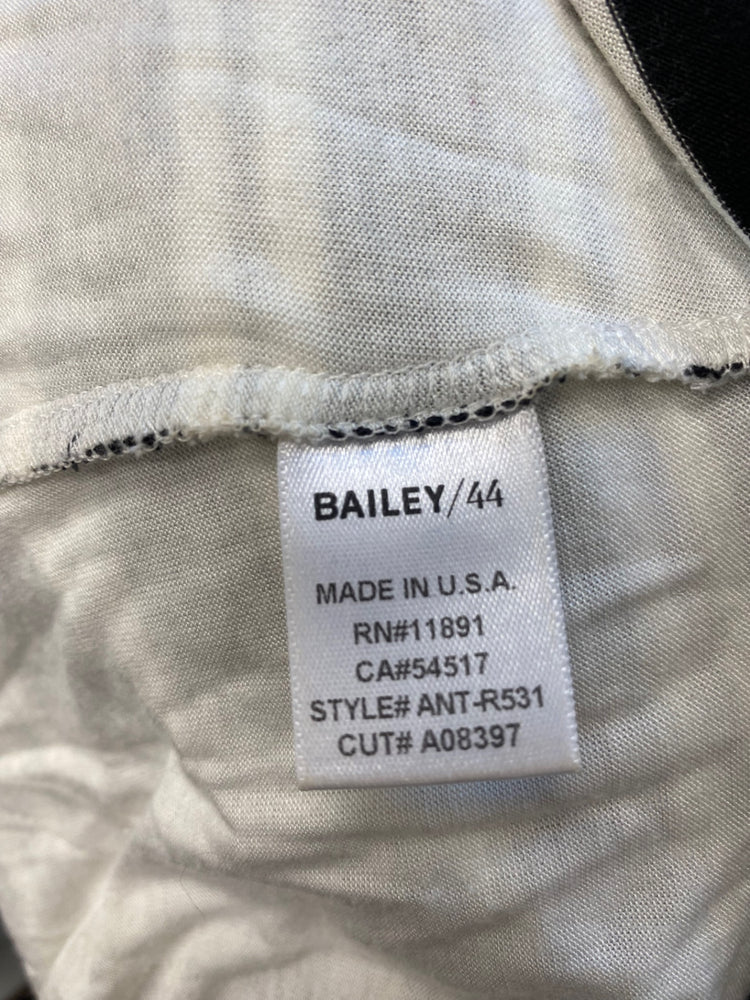 Fabulous Anthropologie Dress UK M Black white striped FK116