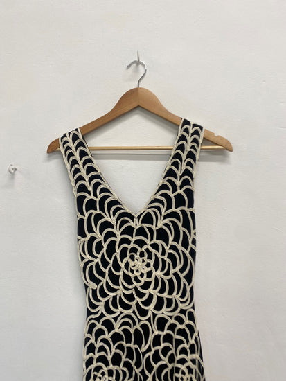 Fabulous Phase Eight Dress UK8 Black and beige formal FK116