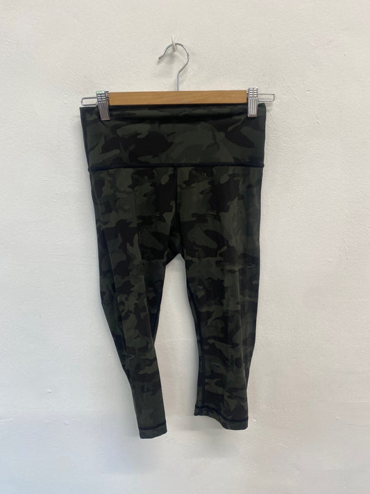 Fabulous Lululemon Leggings UK10 Black camouflage active FK116