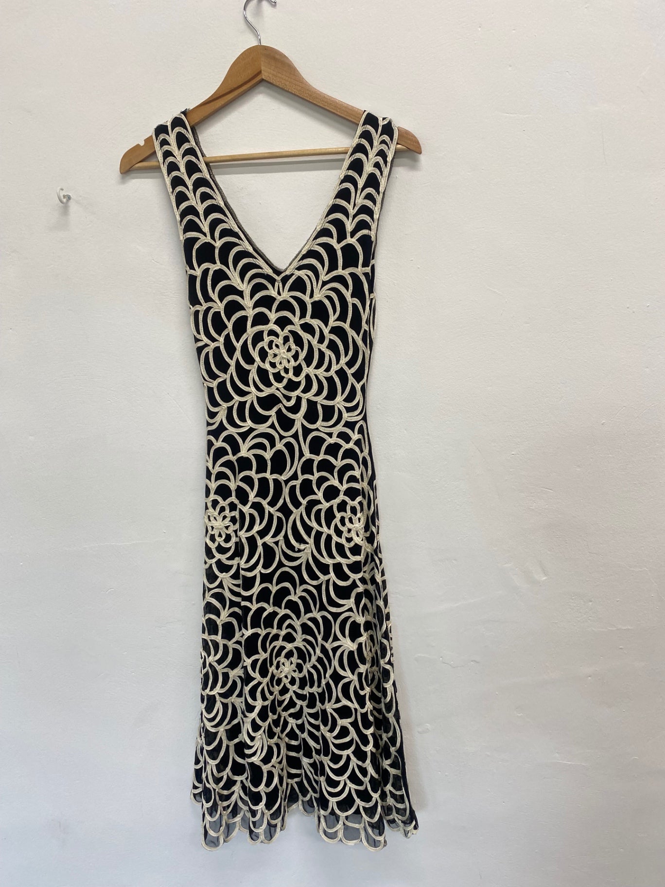 Fabulous Phase Eight Dress UK8 Black and beige formal FK116