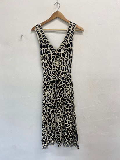 Fabulous Phase Eight Dress UK8 Black and beige formal FK116