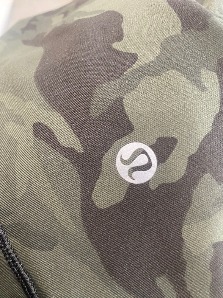 Fabulous Lululemon Leggings UK10 Black camouflage active FK116