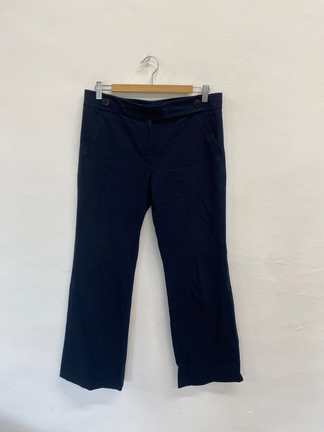 Amazing Jigsaw Tailored trousers UK12 Navy blue FK116