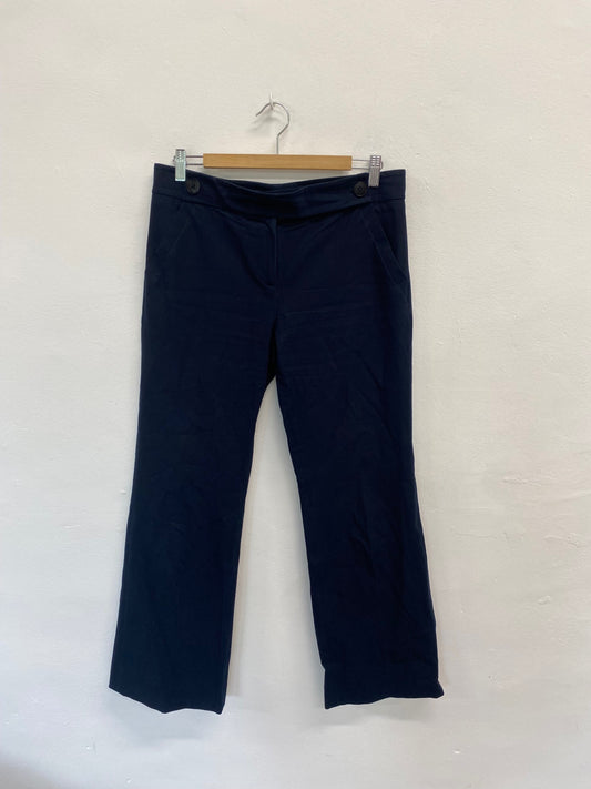 Amazing Jigsaw Tailored trousers UK12 Navy blue FK116