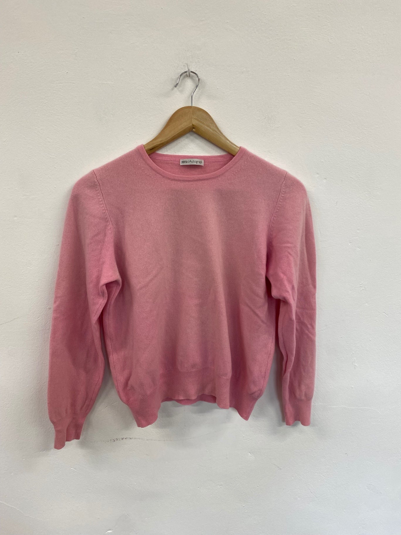 Amazing Autograph Sorbet Pink Cashmere Jumper UK18 FK116
