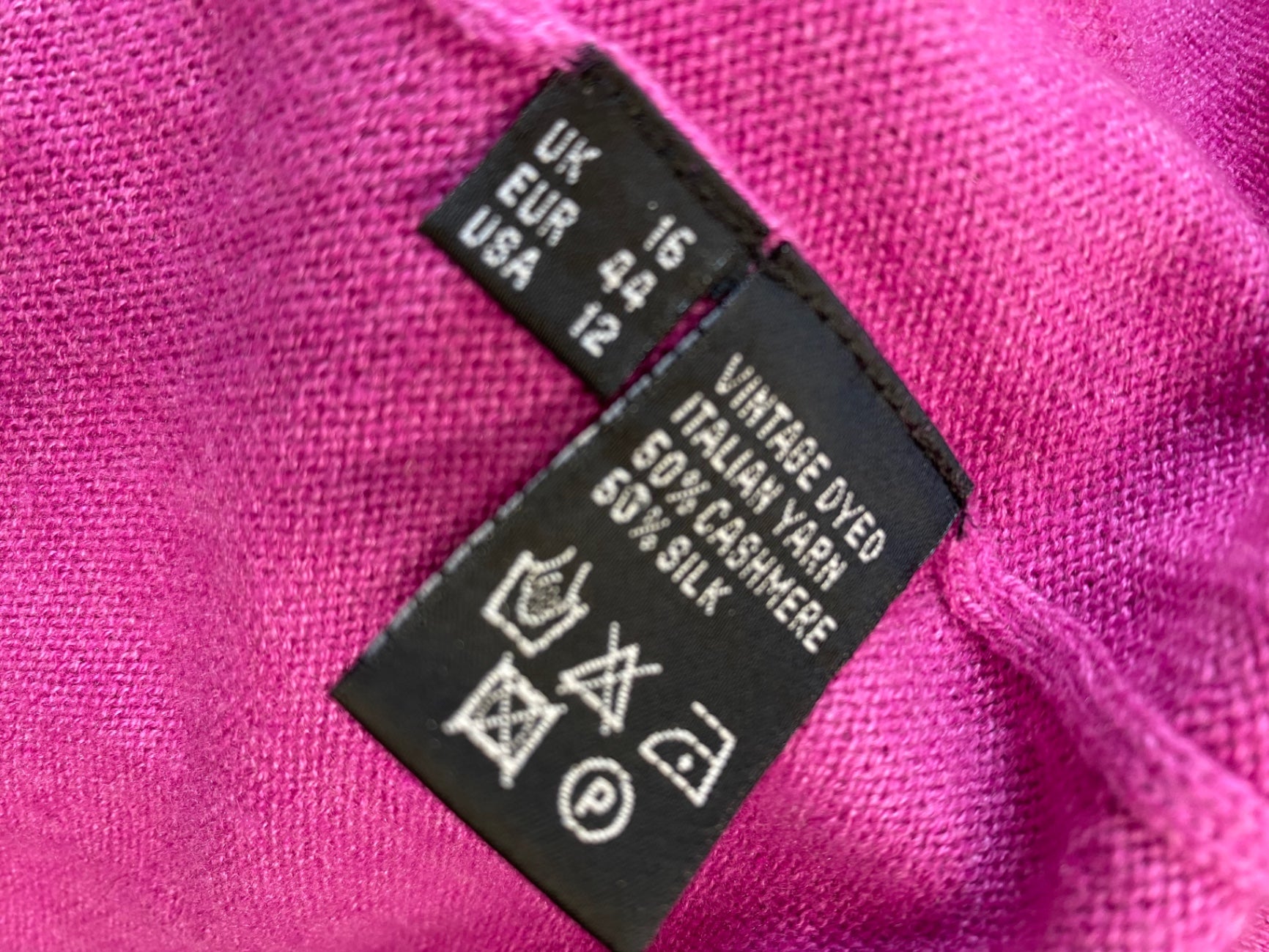 Fabulous Marilyn Monroe Jumper Dress Uk16 Pink silk cashmere embellished sleeves FK116