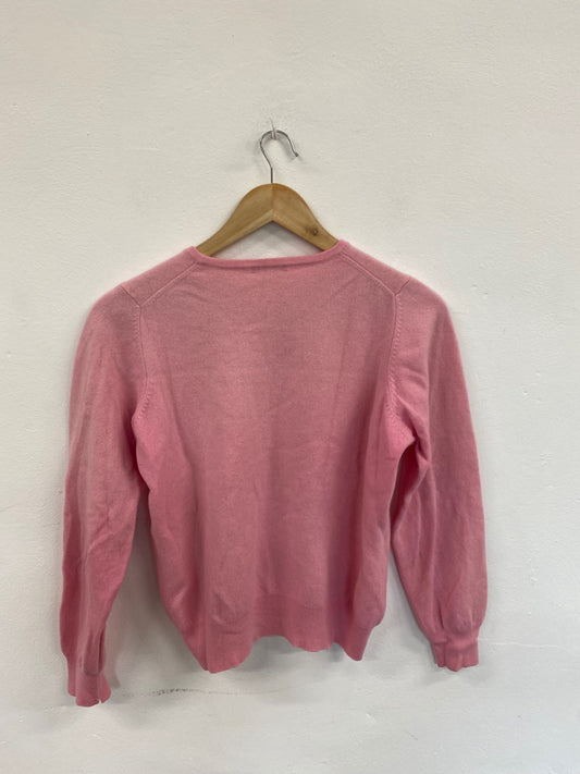 Amazing Autograph Sorbet Pink Cashmere Jumper UK18 FK116