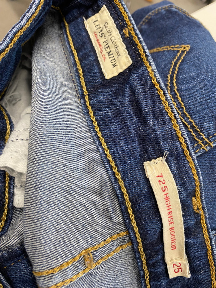 Amazing Levi’s Jeans W25” Dark blue high tide bootcut 725 FK116
