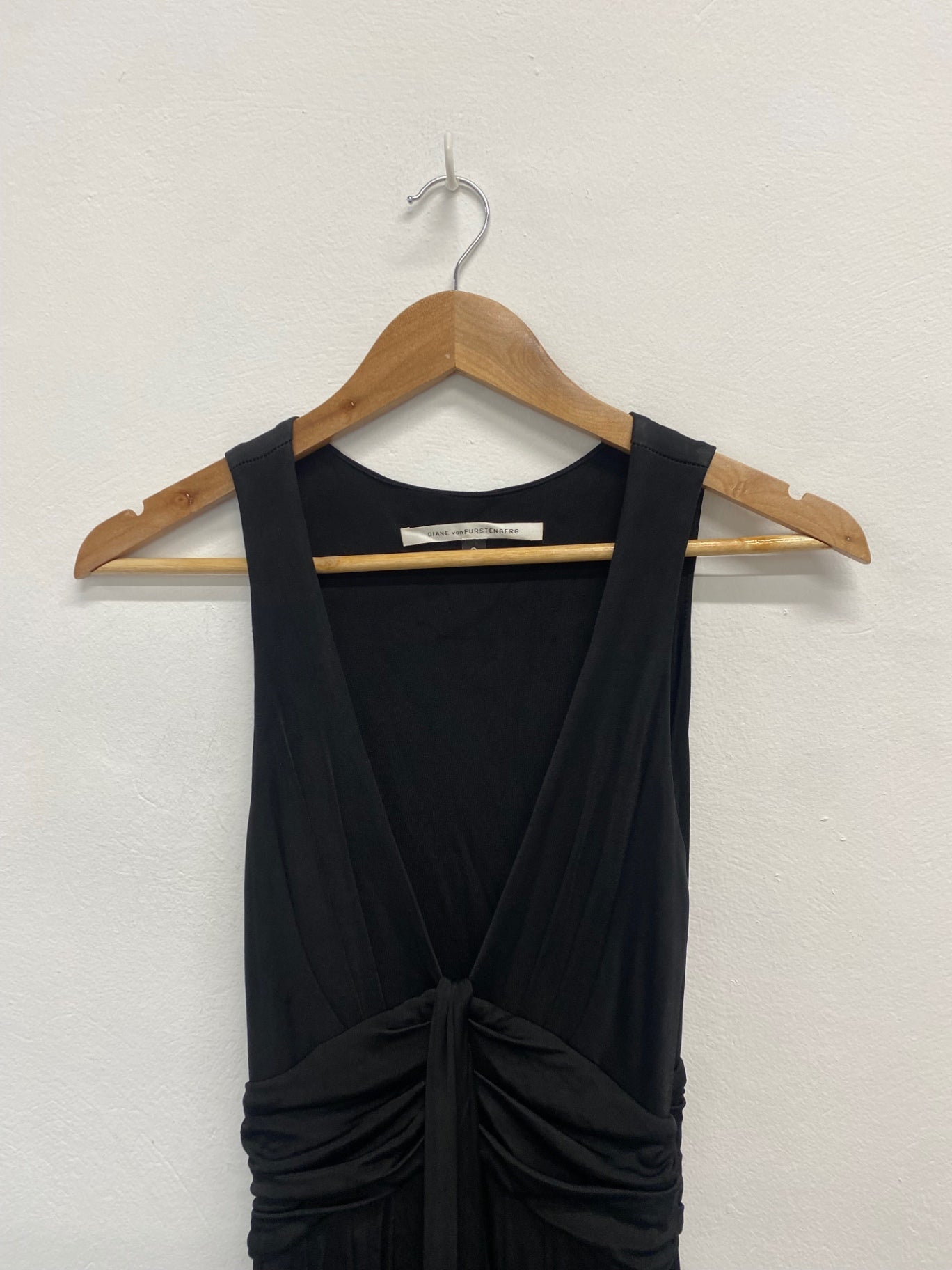 Amazing Diane Von Furstenberg Midi Dress UK6 Black formal party FK116