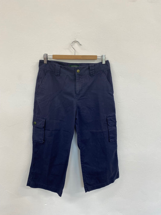 Classic Lauren Ralph Lauren Cargo Shorts UK6 Navy FK116