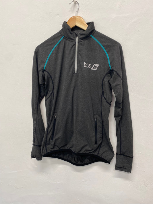 Amazing TCS Sports top UkM Dark Gray Team Trim London Marathon Uk12 FK116