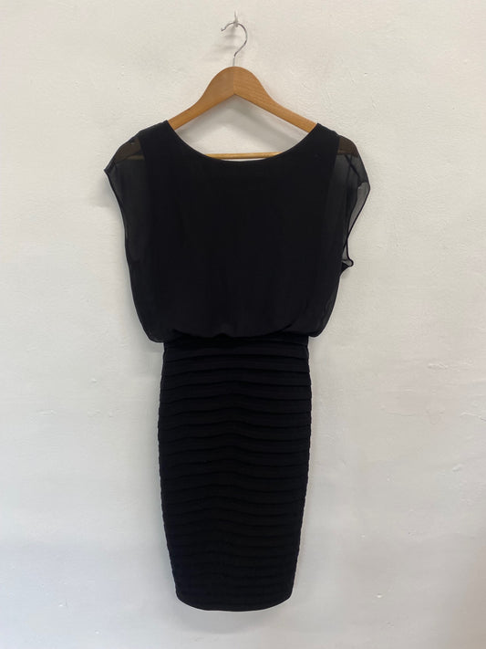 Amazing Mint Velvet Dress UK10 Black formal party AF003