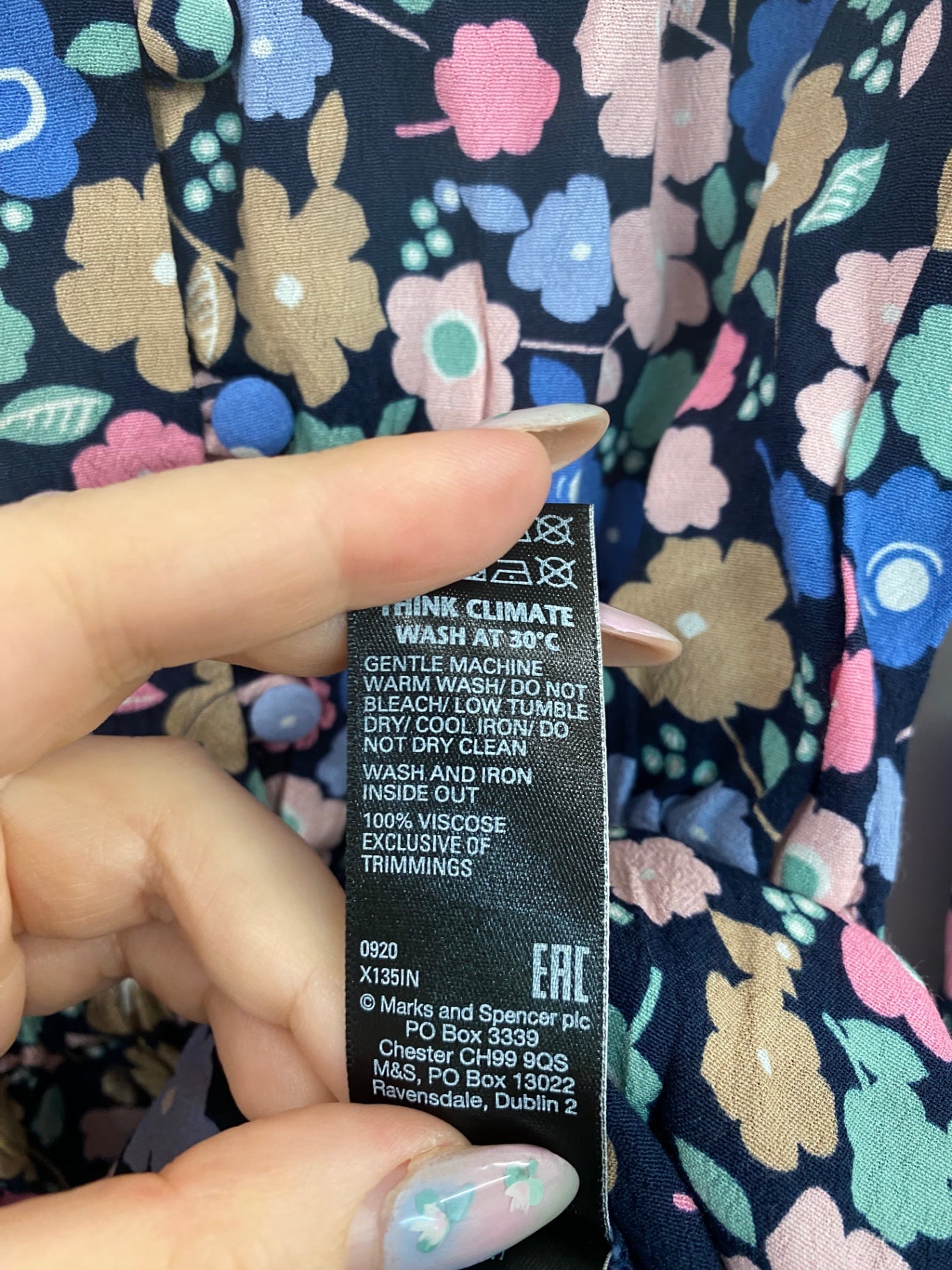 Marks & Spencers Ditsy Floral Co-ord UK8-10 AF003