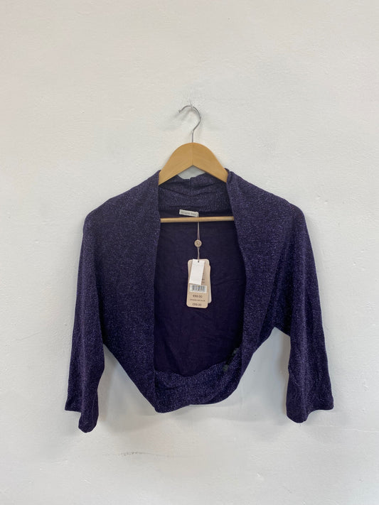 Amazing Jacques Vert Purple Sparkle Bolero UK S HT149 
