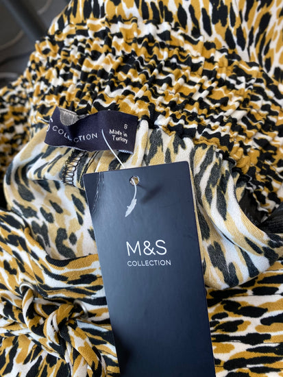 Amazing M&S Collection Loose Pants Uk8 Leopard Print Palazzo pants AF003