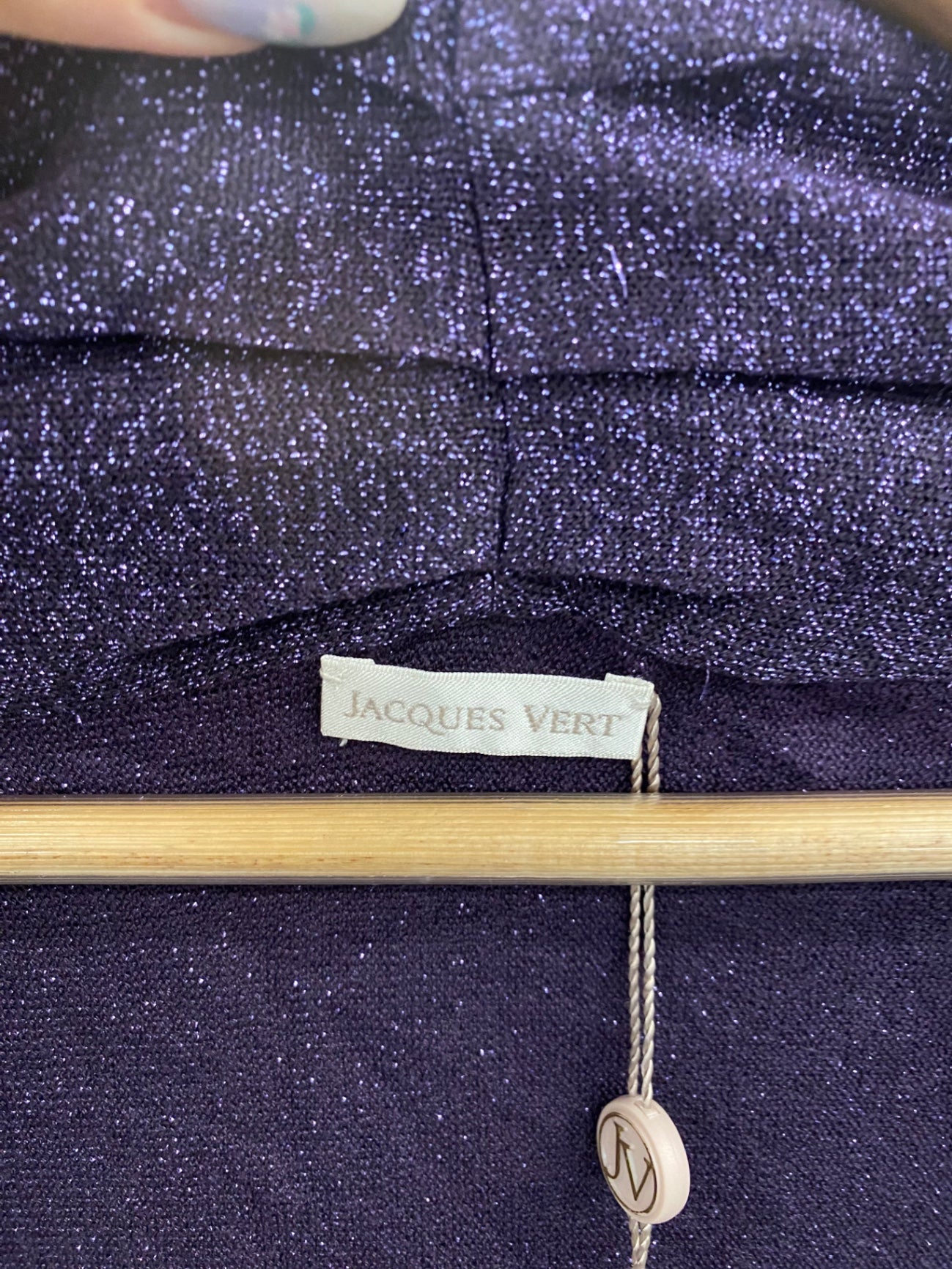 Amazing Jacques Vert Purple Sparkle Bolero UK S HT149 