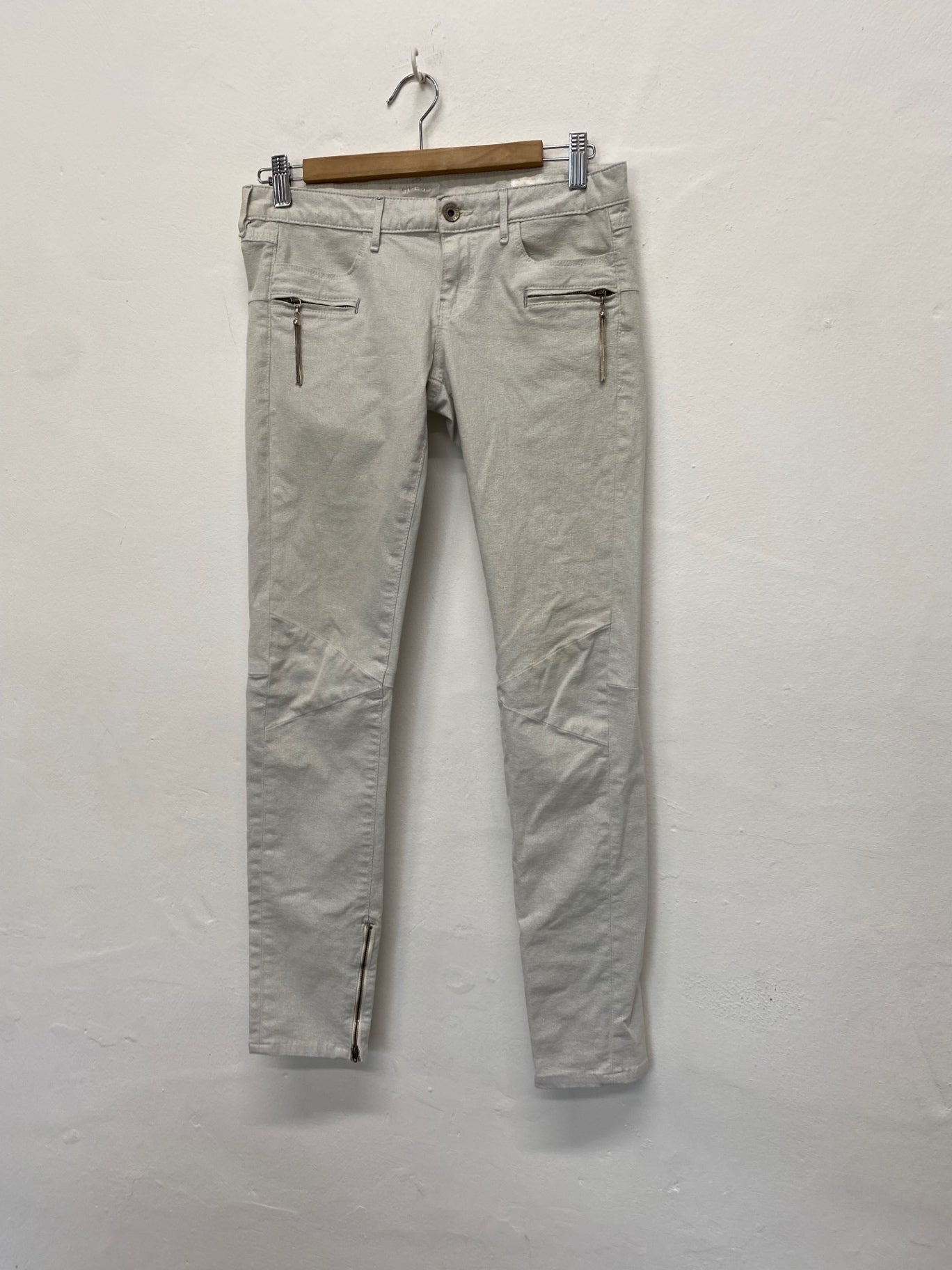 Amazing Guess Jeggings W27ÃƒÂ¢Ã¢â€šÂ¬Ã‚Â Metallic ivory Skinny SL002