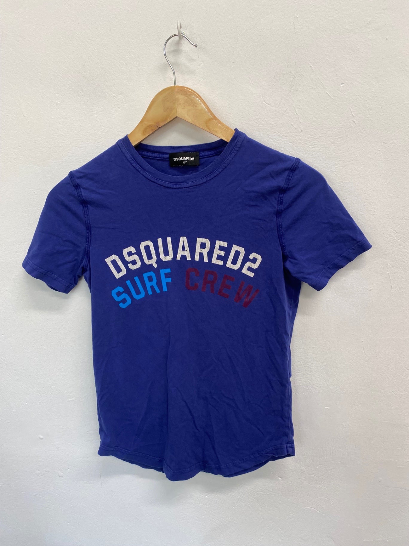 Amazing Dsquared2 T-Shirt Age 12 Blue printed BB001