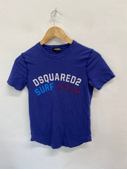 Amazing Dsquared2 T-Shirt Age 12 Blue printed BB001