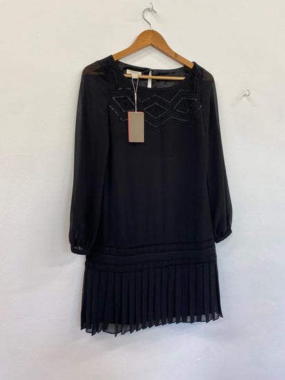 Amazing Monsoon flapper 1920’s evening party occasion dress  Uk8 Black New HT149