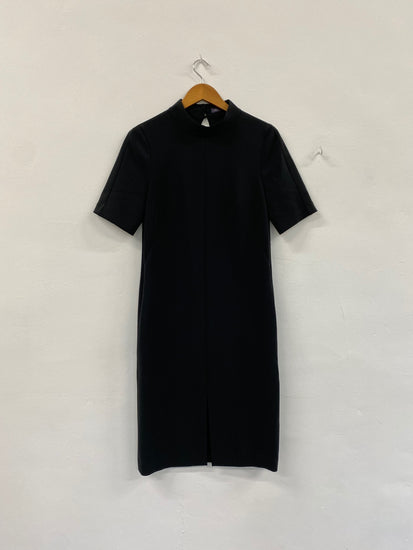 Amazing Marks & Spencers oriental Dress UK8 Black Midi HT149