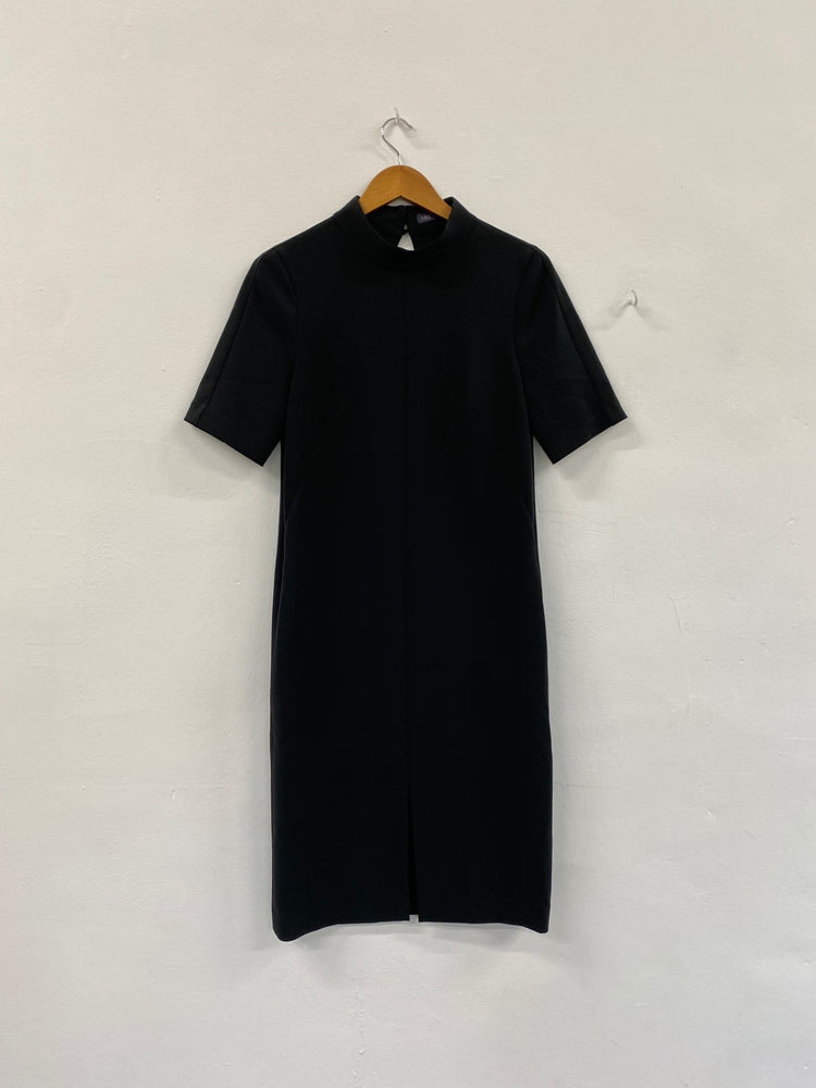 Amazing Marks & Spencers oriental Dress UK8 Black Midi HT149