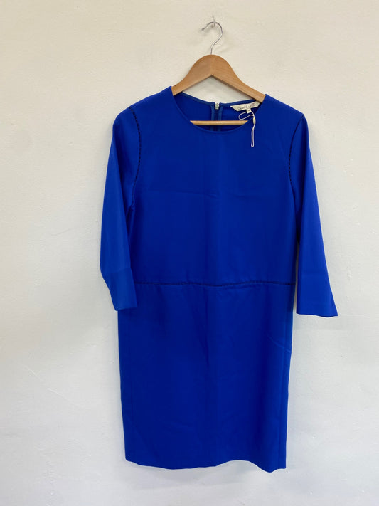 Amazing Damsel in a dress Dress UK10 Cobalt Blue Broderie detail HL149