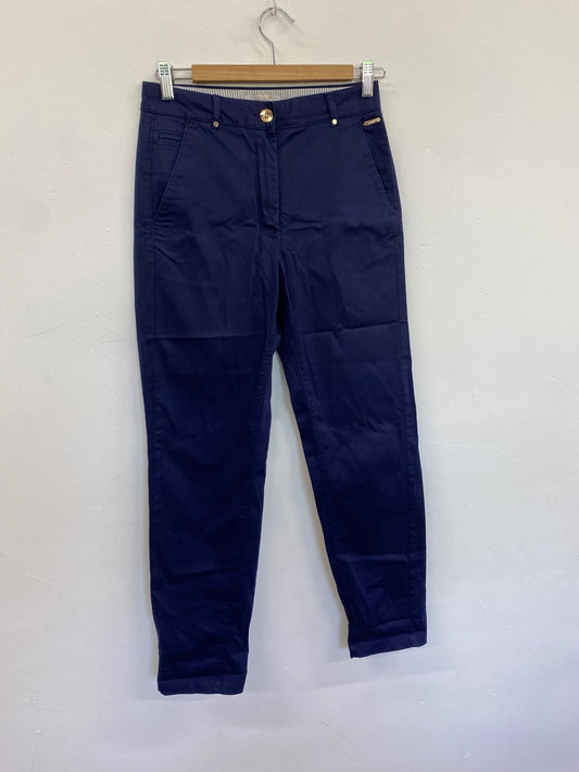 Amazing Marks & Spencers Cropped trousers Uk8 Navy Blue per Una Classic HT149