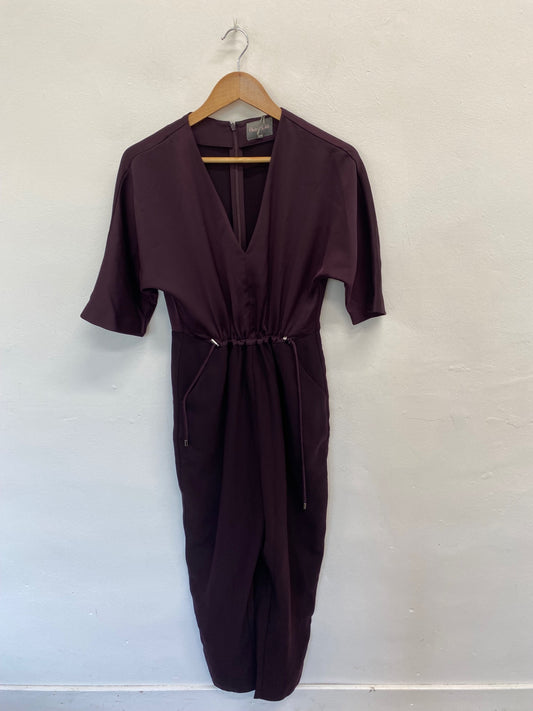 Amazing Phase Eight Jumpsuit UK10 Dark Purple HT149