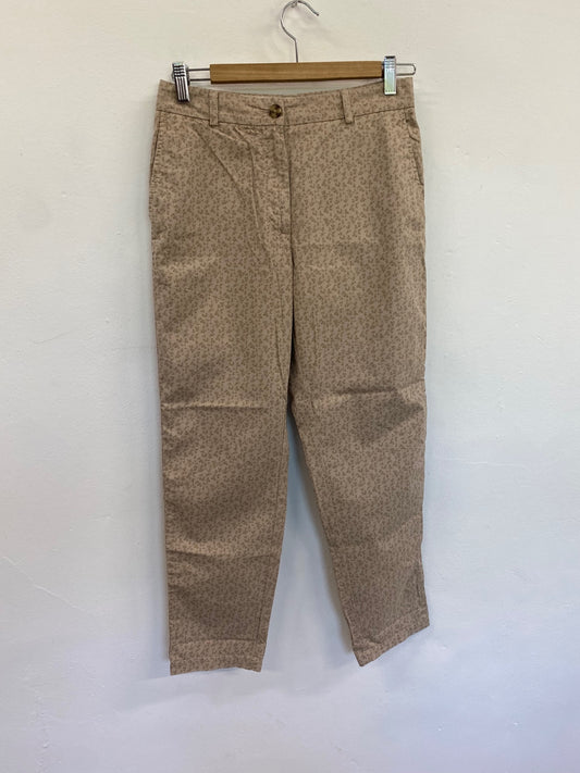 Amazing M&S Collection Cropped trousers UK8 Short Beige floral cropped HT149