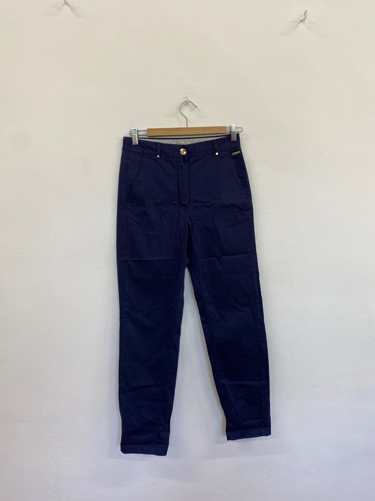 Amazing Marks & Spencers Cropped trousers Uk8 Navy Blue per Una Classic HT149