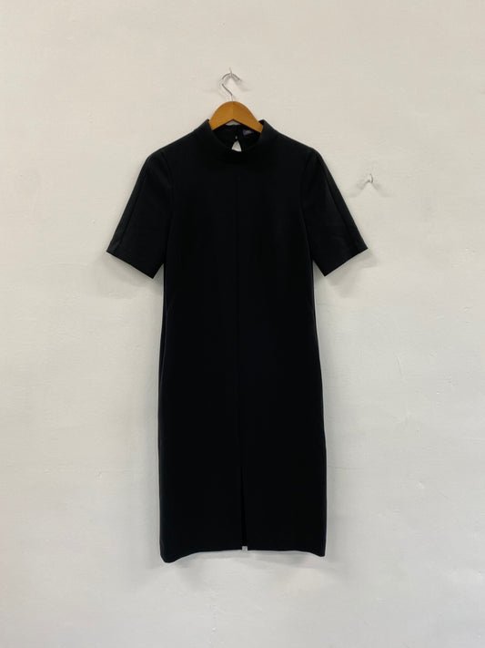 Amazing Marks & Spencers oriental Dress UK8 Black Midi HT149