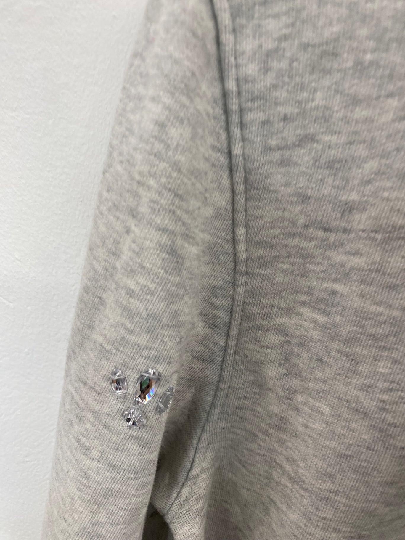 Fabulous M&S Collection embellished sparkle Hoodie UK8 Grey New HT149