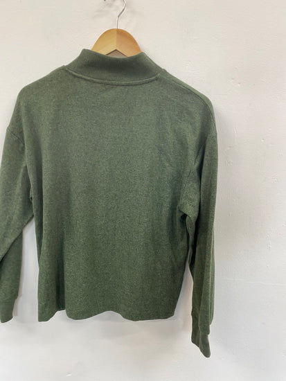 Fabulous M&S Collection mid neck Sweater UK10 Green Cosy soft HT149