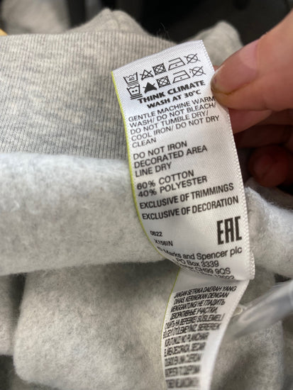 Fabulous M&S Collection embellished sparkle Hoodie UK8 Grey New HT149