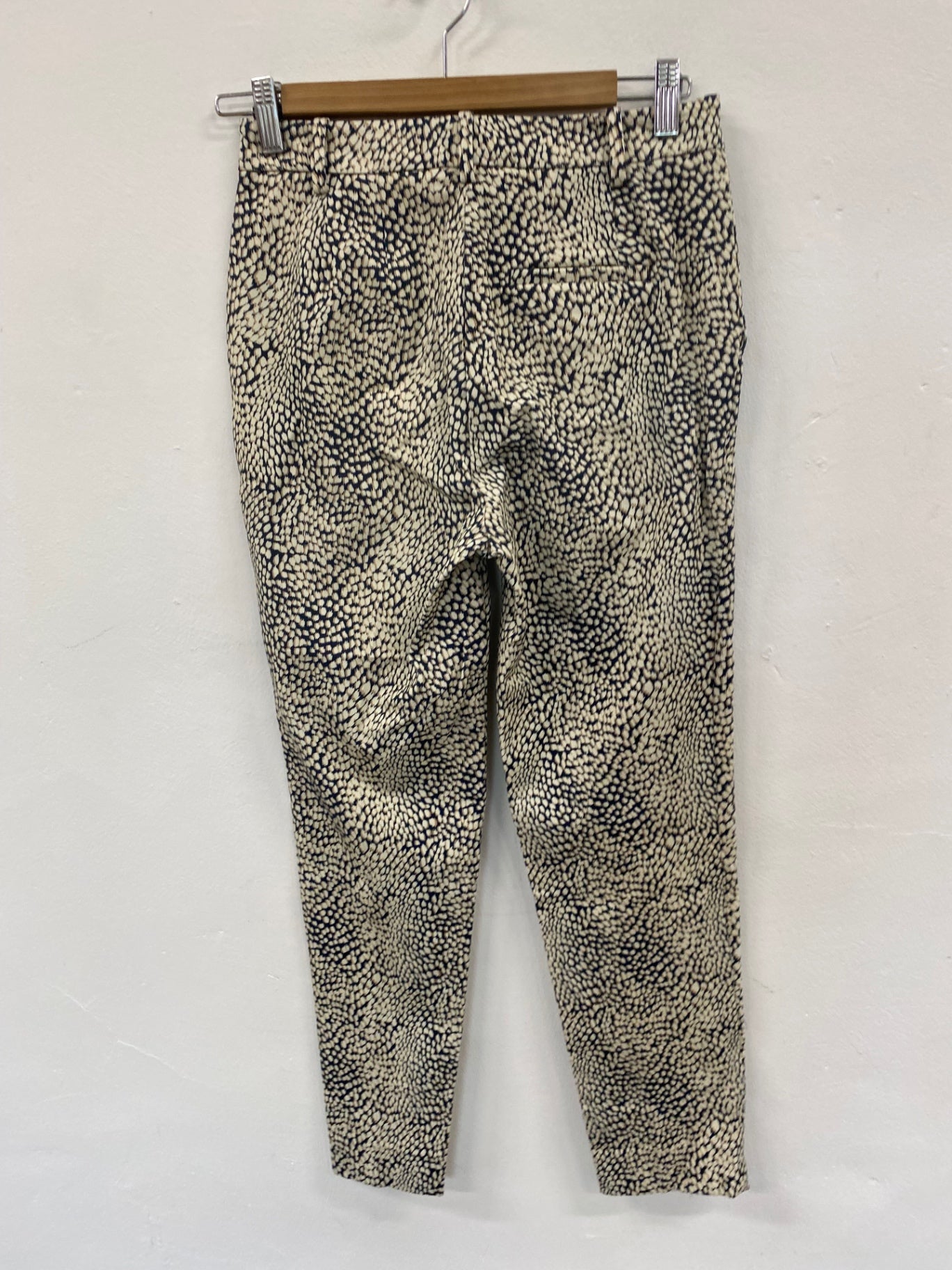 Fabulous Marks & Spencers The Mia Trousers UK8 Beige & Navy Peg HT149