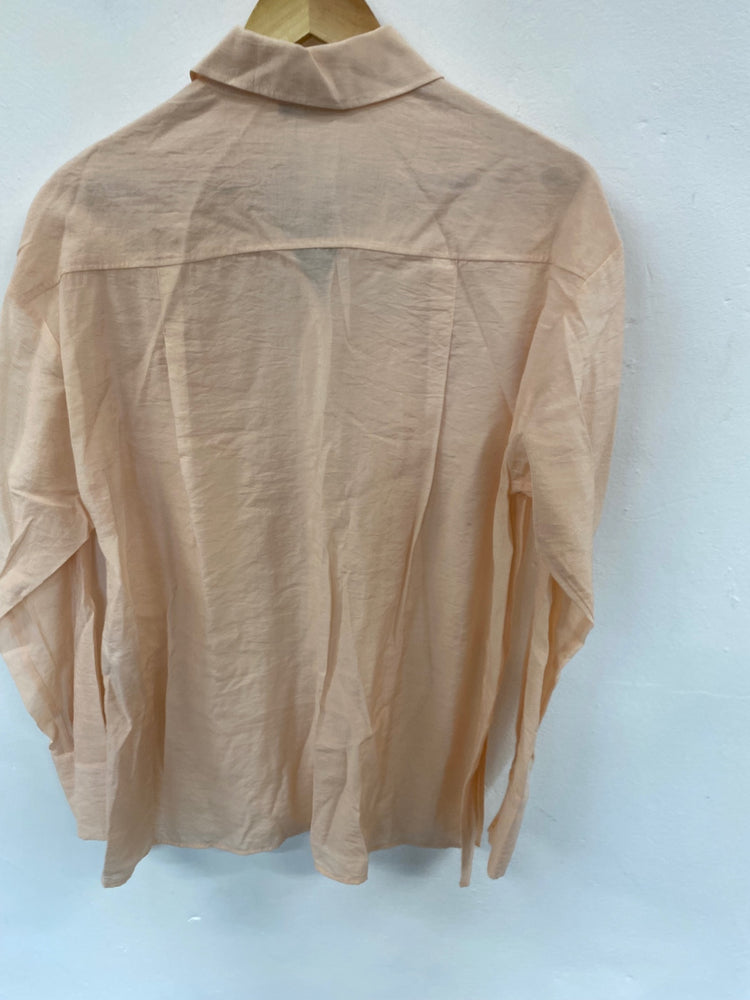 Fabulous Limited Edition Blouse UK10 Peach Lightweight Boho HT149
