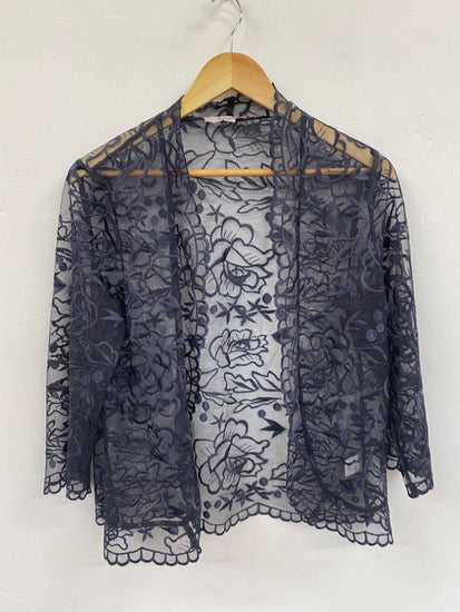 Fabulous Jacques Vert Occasion Event Bolero UKS Navy Weddings HT149