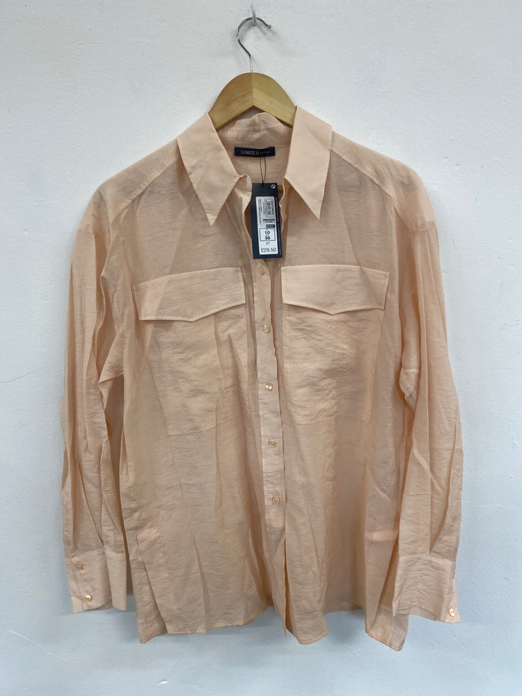 Fabulous Limited Edition Blouse UK10 Peach Lightweight Boho HT149