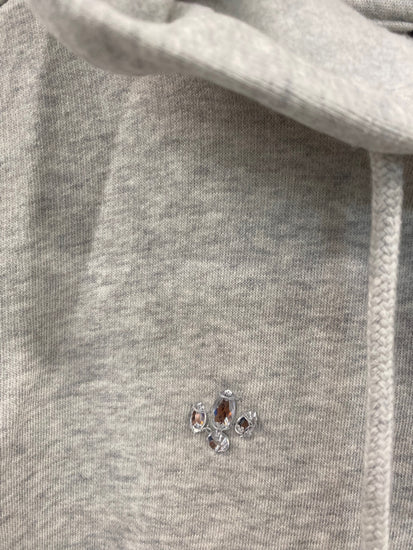 Fabulous M&S Collection embellished sparkle Hoodie UK8 Grey New HT149